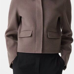 Theory wool cashmere cropped jacket